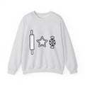 Pastry Symbols Christmas Desserts Gift Simple Bakery Holiday Fan Minimalist Treat Contemporary Sweatshirt