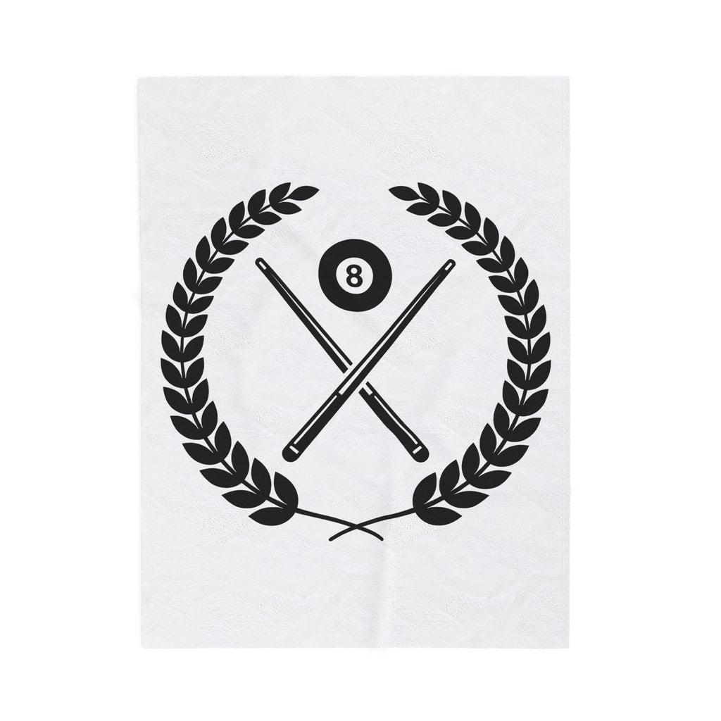 Billiard Badge Blanket Billiards Contest Gift Women Modern Blanket Pool Badge Blanket Billiards Fan Contemporary Blanket Competition Graphic
