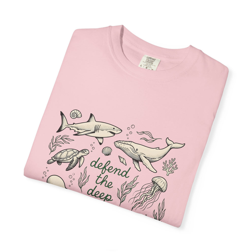 Sea Creatures T-Shirt Ocean Wildlife Gift Women Sketch T-Shirt Marine Life T-Shirt Marine Fan Oceanic T-Shirt Wildlife Graphic Retro Kelp T-Shirt