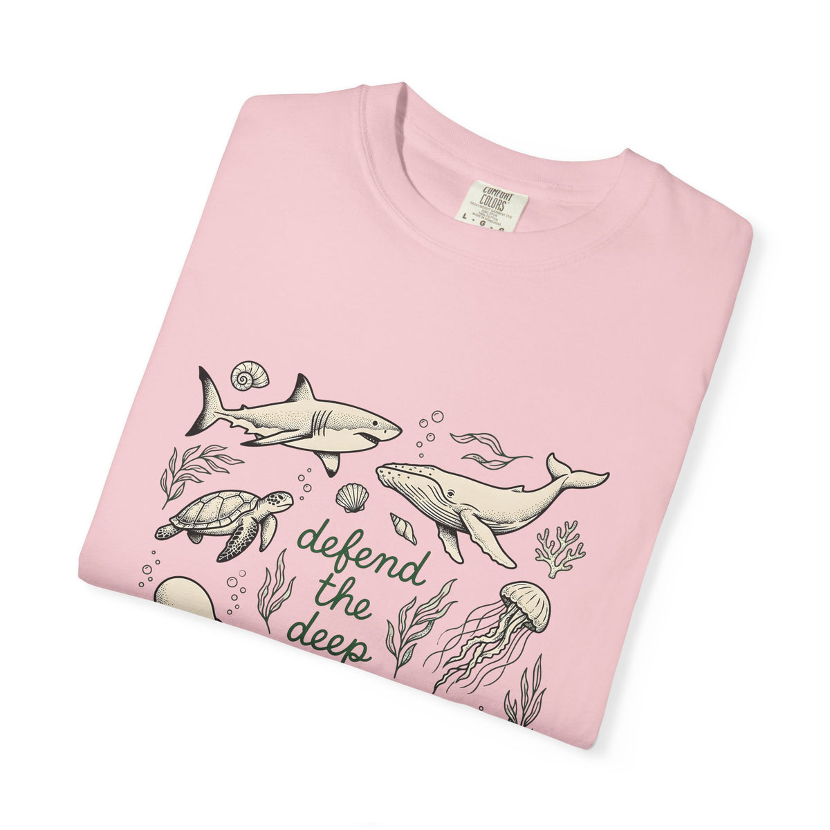 Sea Creatures T-Shirt Ocean Wildlife Gift Women Sketch T-Shirt Marine Life T-Shirt Marine Fan Oceanic T-Shirt Wildlife Graphic Retro Kelp T-Shirt
