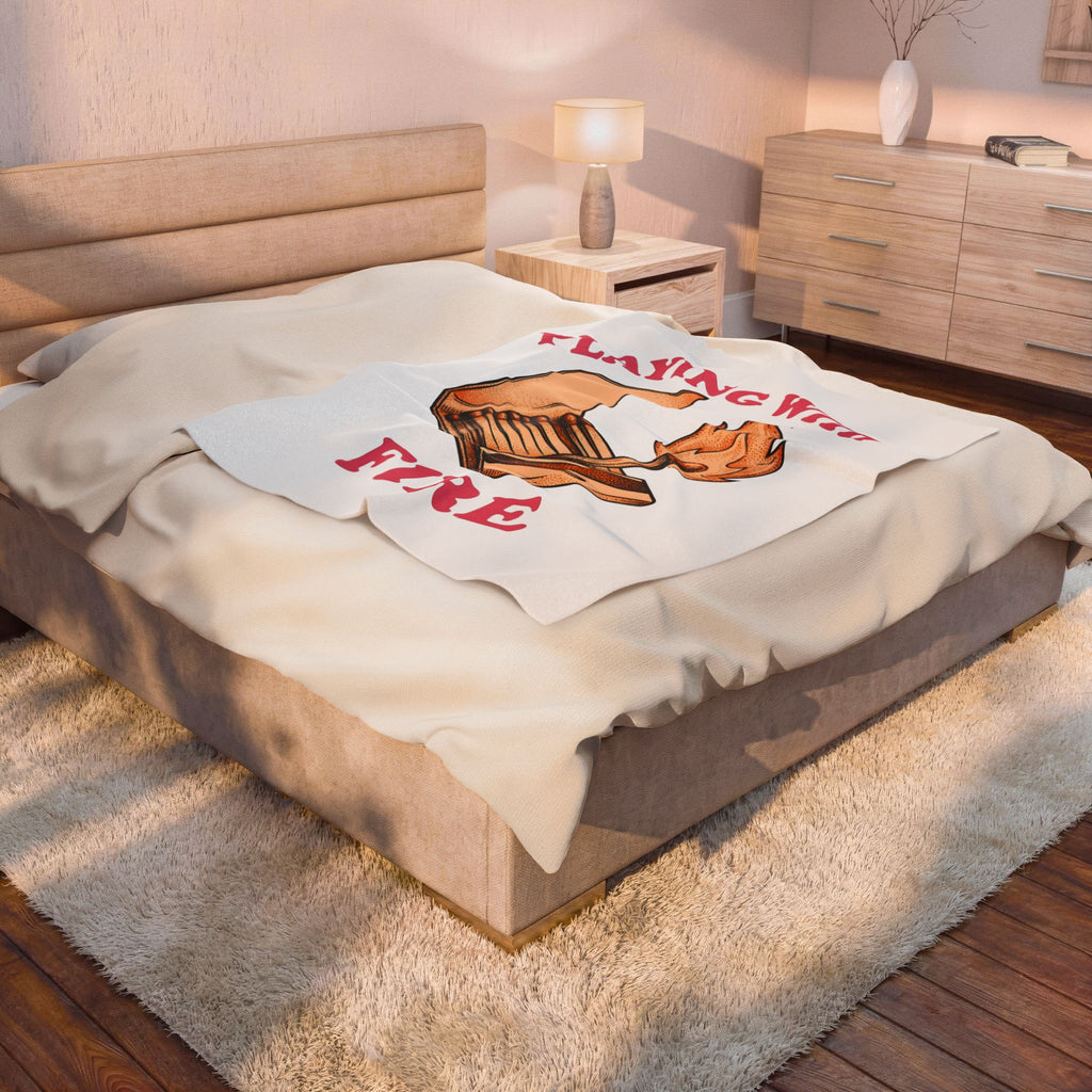 Matchbox Blaze Blanket Cowgirl Country Gift Women Distressed Blanket Lighter Blanket Rodeo Fan Vintage Blanket Rural Graphic Sketch Spark Blanket