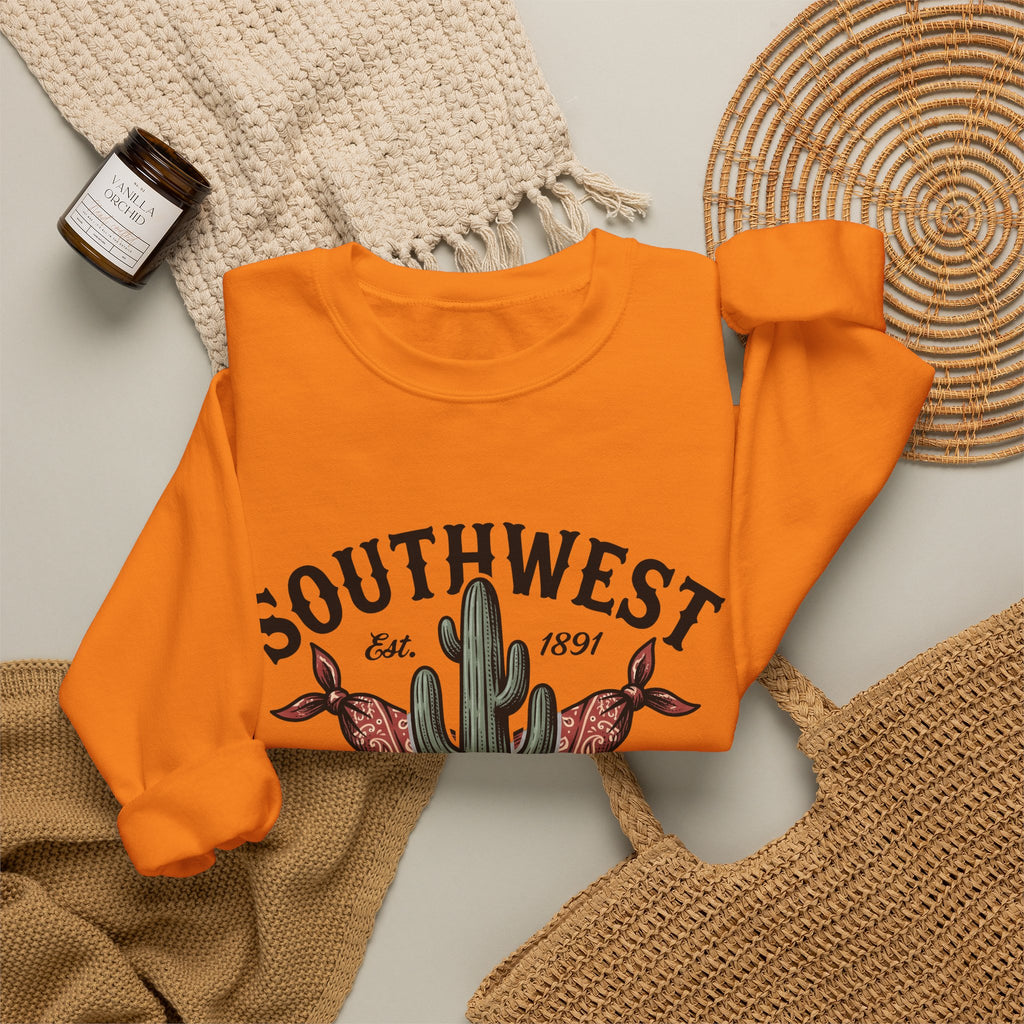 Prickly Pear Drawing Sweatshirt Cowgirl Livestock Gift Women Vintage Western Sweatshirt Cactus Sweatshirt Cowboy Fan Retro Sweatshirt Ranch Graphic