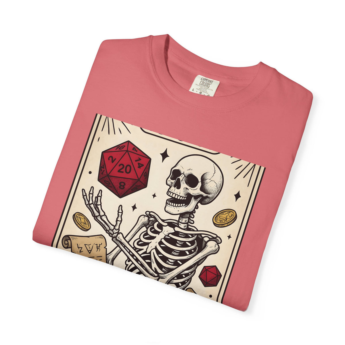 Skull Tarot Card T-Shirt Tabletop Gaming Roleplaying Gift Women Dark T-Shirt Tarot Card T-Shirt Gamer Fan Gothic T-Shirt Rpg Graphic Retro Game