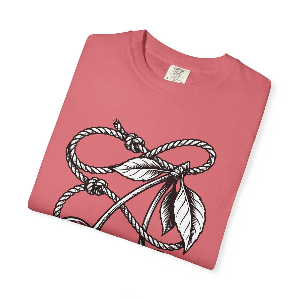 Cherry Vine T-Shirt Cowgirl Ranch Gift Women Retro T-Shirt Grapevine T-Shirt Rodeo Fan Vintage T-Shirt Farmhouse Graphic Sketch Foliage T-Shirt