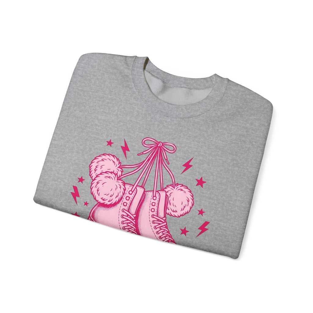 Ice Boots Sweatshirt Holiday Frost Gift Women Hand Drawn Sweatshirt Winter Boots Sweatshirt Christmas Fan Cold Weather Sweatshirt Frosty Graphic Sketch Fluff