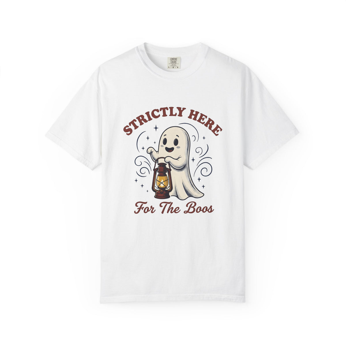 Cute Ghost Halloween Party Gift Cartoon Specter Spooky Fan Boo Vintage Lantern T-Shirt