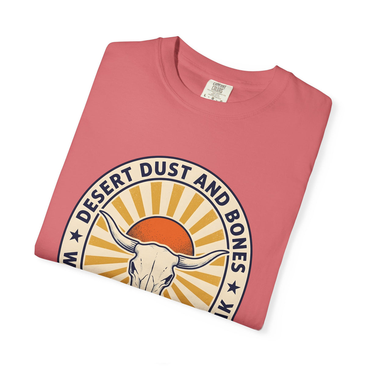 Steer Skull Cowgirl Hippie Gift Retro Bull Skull Cowboy Fan Vintage Bohemian Rustic Dusk T-Shirt