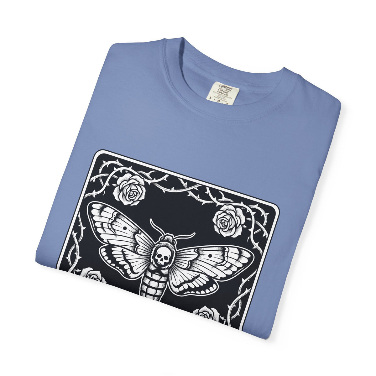 Skull Butterfly T-Shirt Gothic Magic Gift Women Traditional Tattoo T-Shirt Sugar Skull T-Shirt Darkwave Fan Tattooed T-Shirt Mystic Graphic Horror