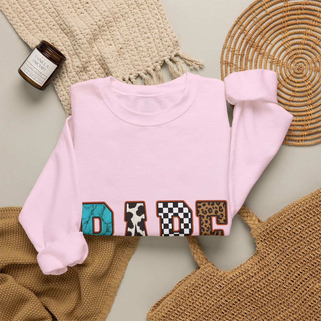 Animal Pattern Lettering Sweatshirt Cowgirl Fashionable Gift Women Cowboy Sweatshirt Typography Sweatshirt Rodeo Fan Western Sweatshirt Trendy Graphic Vintage