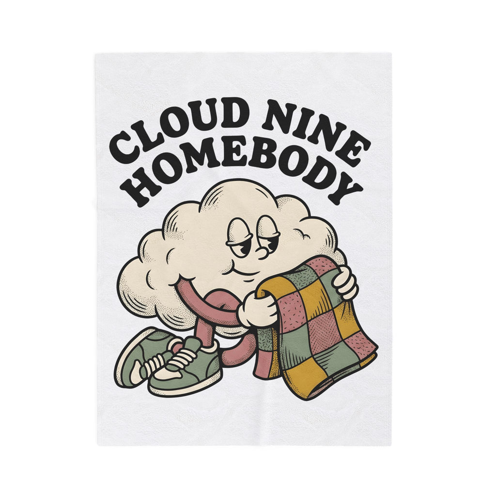 Cloud Motif Blanket Cute Warmth Gift Women Cartoonish Blanket Cloud Blanket Adorable Fan Cartoon Blanket Cozy Graphic Classic Patchwork Cover