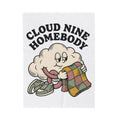 Cloud Motif Blanket Cute Warmth Gift Women Cartoonish Blanket Cloud Blanket Adorable Fan Cartoon Blanket Cozy Graphic Classic Patchwork Cover