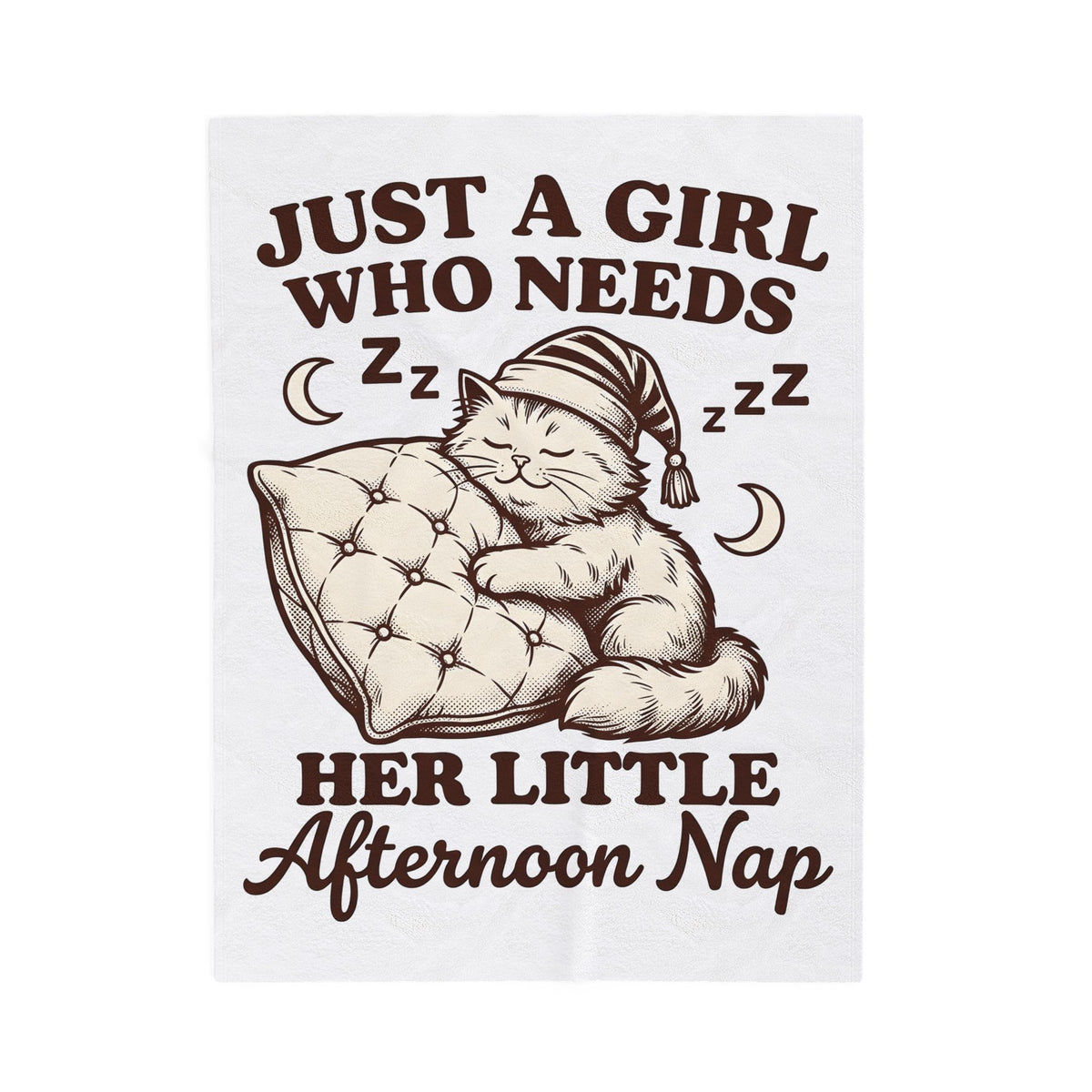 Sleeping Cat Blanket Cat Nap Gift Women Vintage Blanket Kitten Blanket Cat Fan Retro Blanket Slumber Graphic Hand Drawn Blanket Blanket