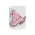 Witch Hat Halloween Witch Gift Kawaii Pointy Hat Spooky Fan Magical Cartoon Crescent Moon Mug