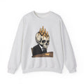Skull Candles Sweatshirt Gothic Halloween Gift Women Gothic Sweatshirt Candle Sweatshirt Dark Fan Cthulhu Graphic Spooky Sweatshirt Vintage Wax Sweatshirt