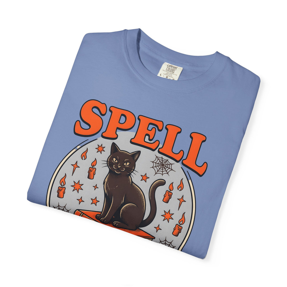 Black Cat T-Shirt Halloween Witchcraft Gift Women Vintage T-Shirt Cat T-Shirt Horror Fan Occult Graphic T-Shirt Retro Spell