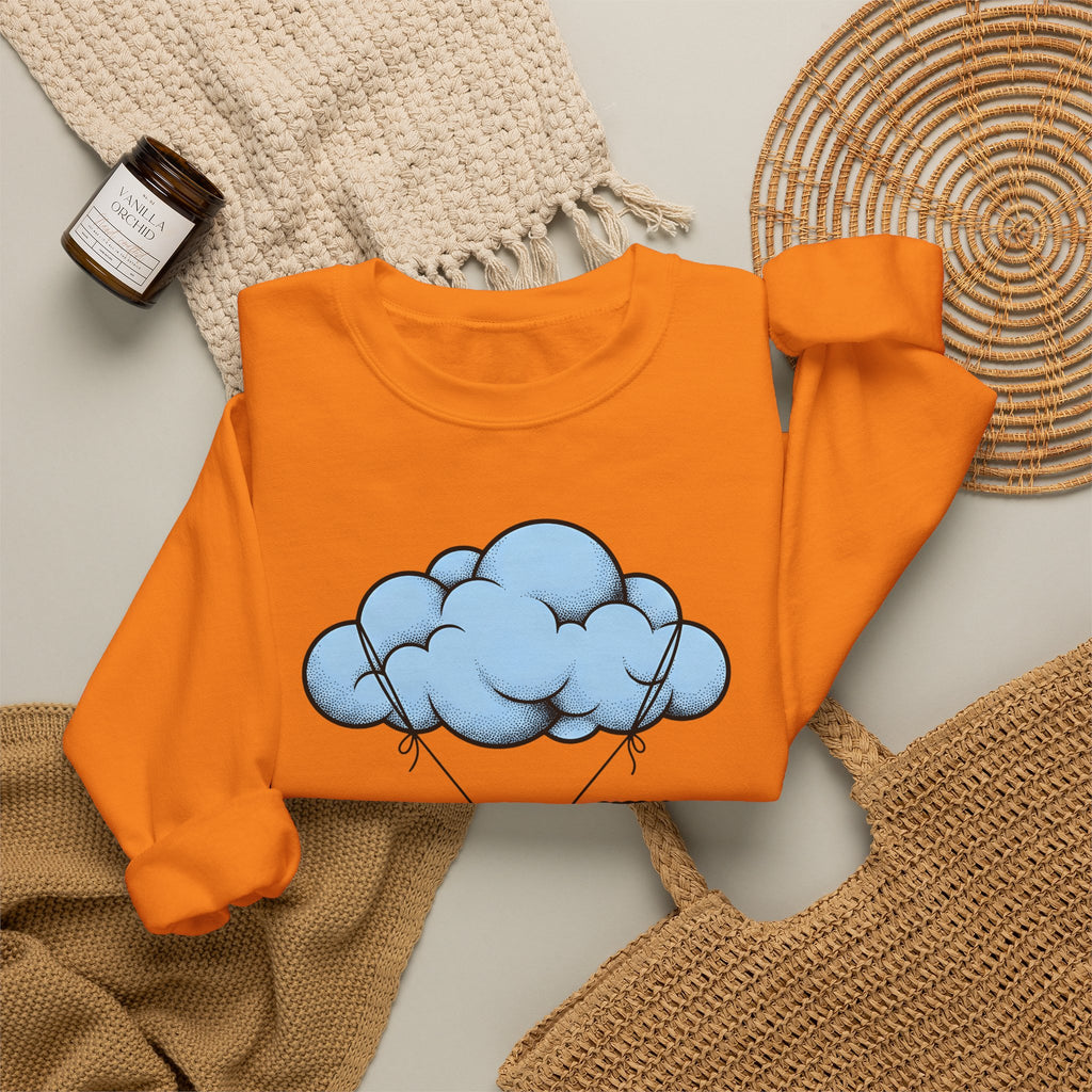 Pug Dog Sweatshirt Dog Animals Gift Women Cartoon Sweatshirt Puggle Sweatshirt Dog Fan Canine Graphic Pug Illustration Retro Cloud Sweatshirt
