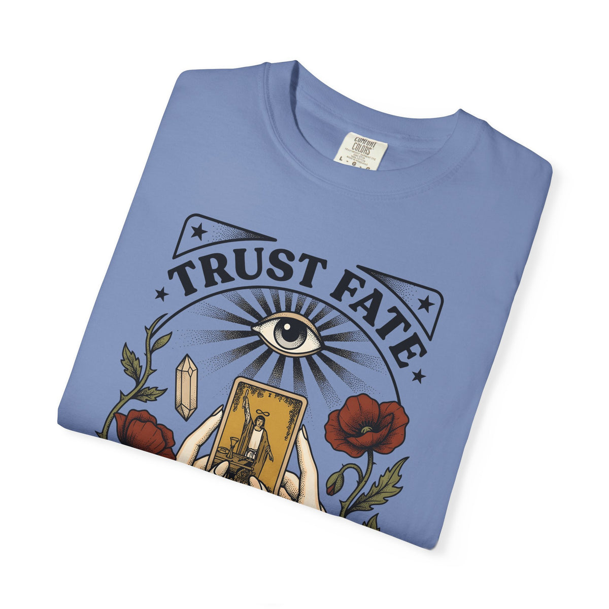 Oracle Card Hands T-Shirt Boho Chic Metaphysical Gift Women Magical T-Shirt Tarot Card T-Shirt Bohemian Fan Mystical Graphic T-Shirt Hand Drawn