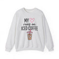 Cold Coffee Cup Sweatshirt Moms Espresso Gift Women Adorable Sweatshirt Coffee Sweatshirt Sweatshirt Mother Fan Coffee Sweatshirt Caffè Graphic Simple Love Symbol