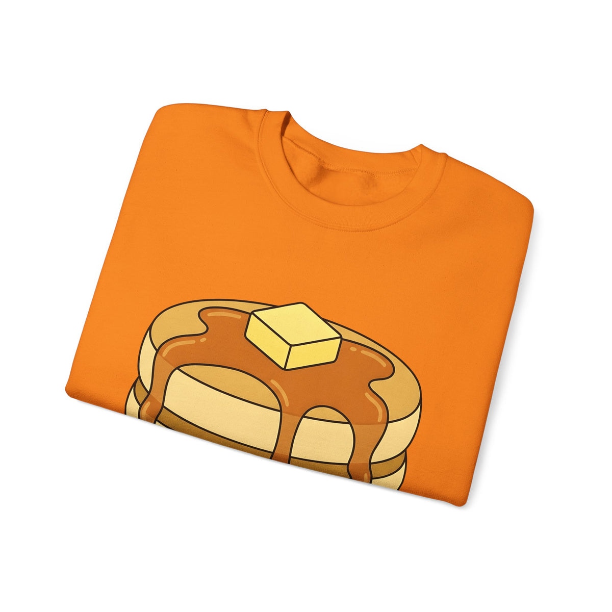 Flapjack Pile Sweatshirt Desserts Brunch Gift Women Comic Sweatshirt Granola Bar Sweatshirt Pastry Fan Cartoon Sweatshirt Breakfast Graphic Simple Honey Sweatshirt