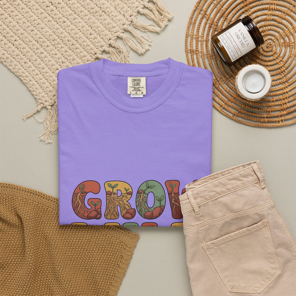 Plant Root Boho Chic Outdoors Gift Sketch Root System Bohemian Enthusiast Drawing T-Shirt