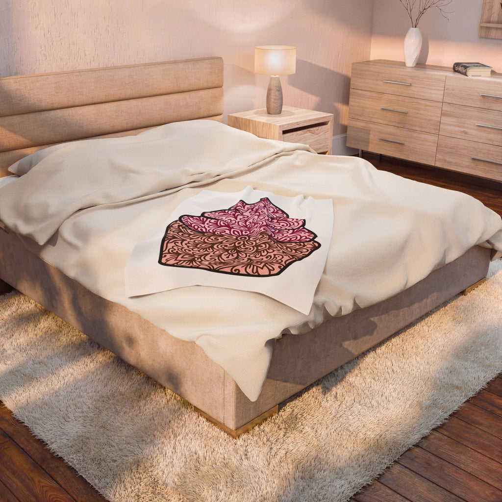 Cupcake Clipart Blanket Desserts Confectionery Gift Women Hand Drawn Blanket Muffin Blanket Pastry Fan Illustrated Blanket Candy Graphic Geometric