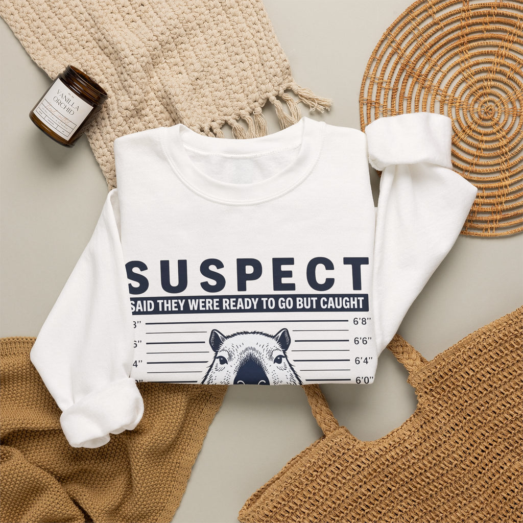 Capybara Headshot Sweatshirt Capybara Creature Gift Women Line Art Sweatshirt Rodent Sweatshirt Capybara Fan Drawing Graphic Sweatshirt Sketch Label Sweatshirt