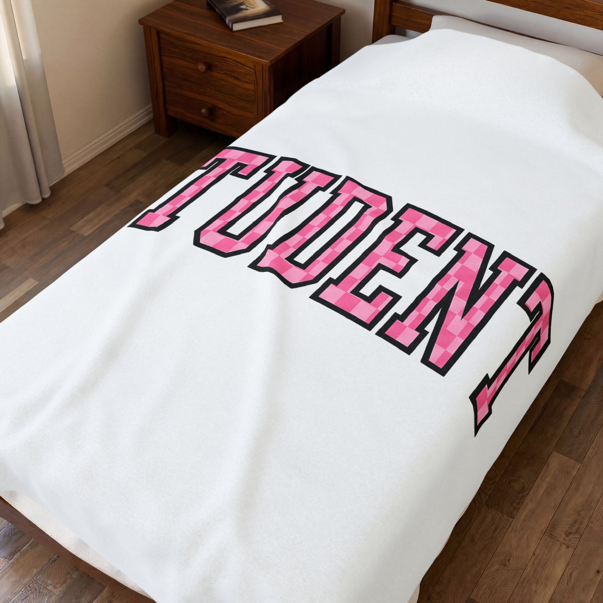 Scholar Writing Blanket Student Study Gift Women Varsity Blanket Academic Blanket Learner Enthusiast Letterman Blanket Learning Graphic Clear