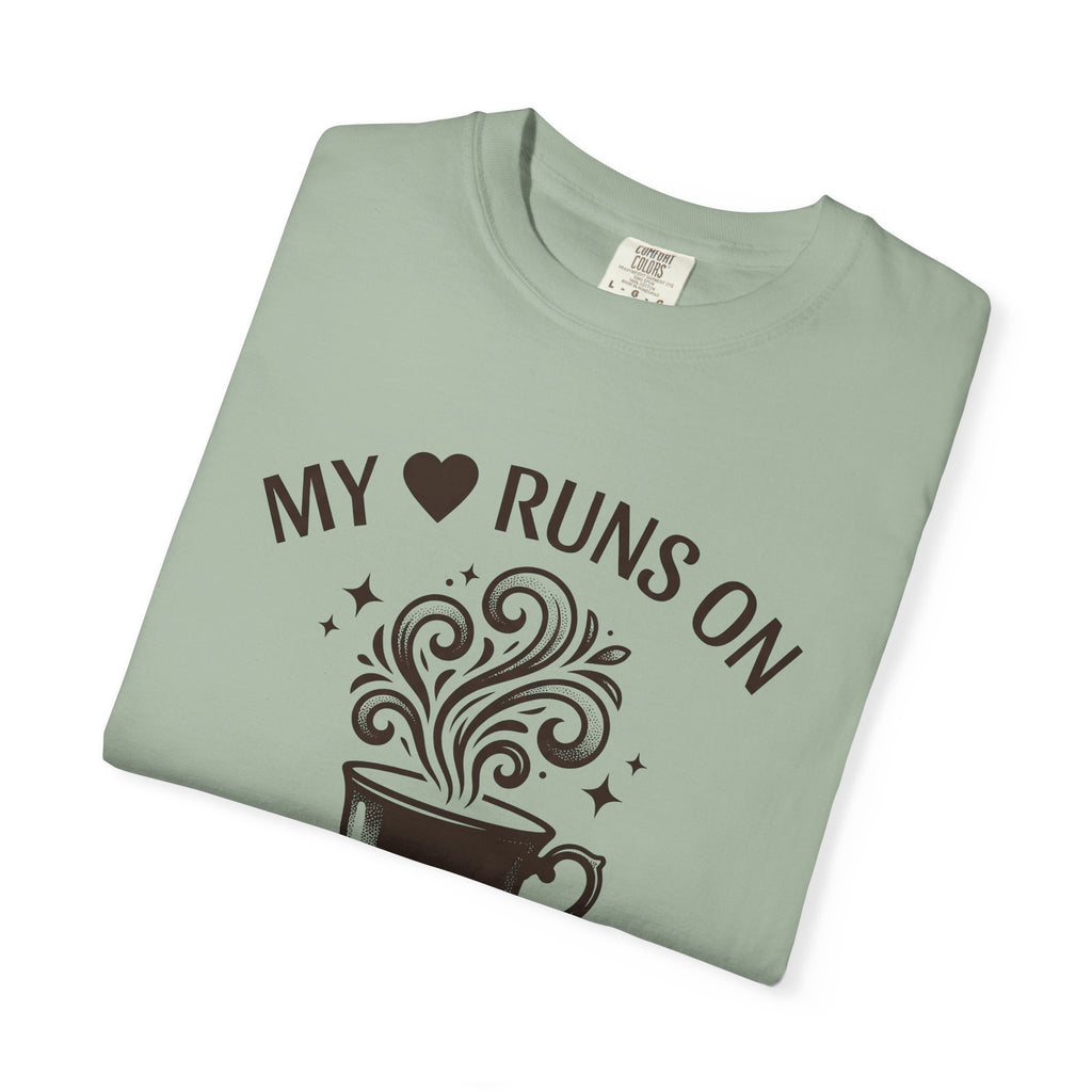 Coffee Cup T-Shirt Mom Latte Gift Women Hand Drawn T-Shirt T-Shirt T-Shirt Mother Fan Coffee T-Shirt T-Shirt Cappuccino Graphic Clean Curls T-Shirt