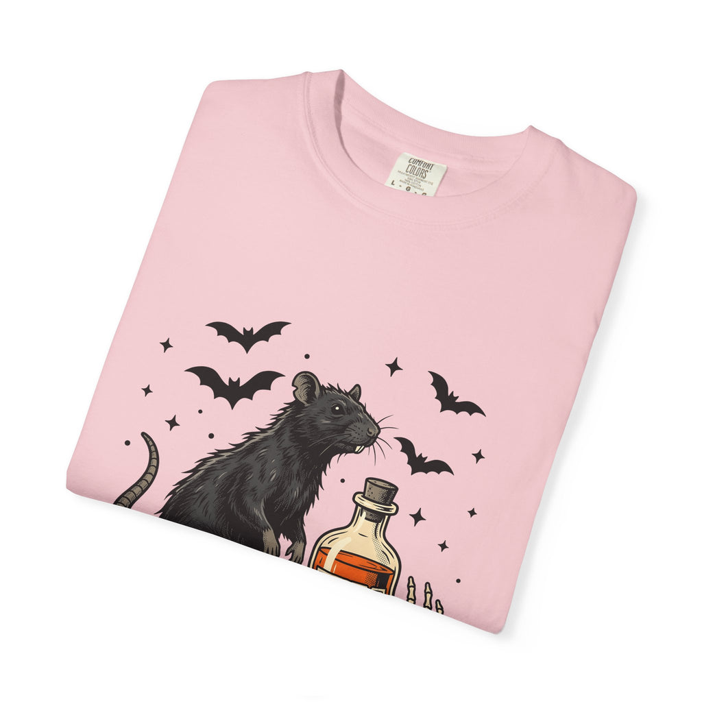 Rodent Brew T-Shirt Halloween Horror Gift Women Hand Drawn T-Shirt Mouse Brew T-Shirt Horror Fan Illustrated Graphic T-Shirt Macabre Skeletal Hand