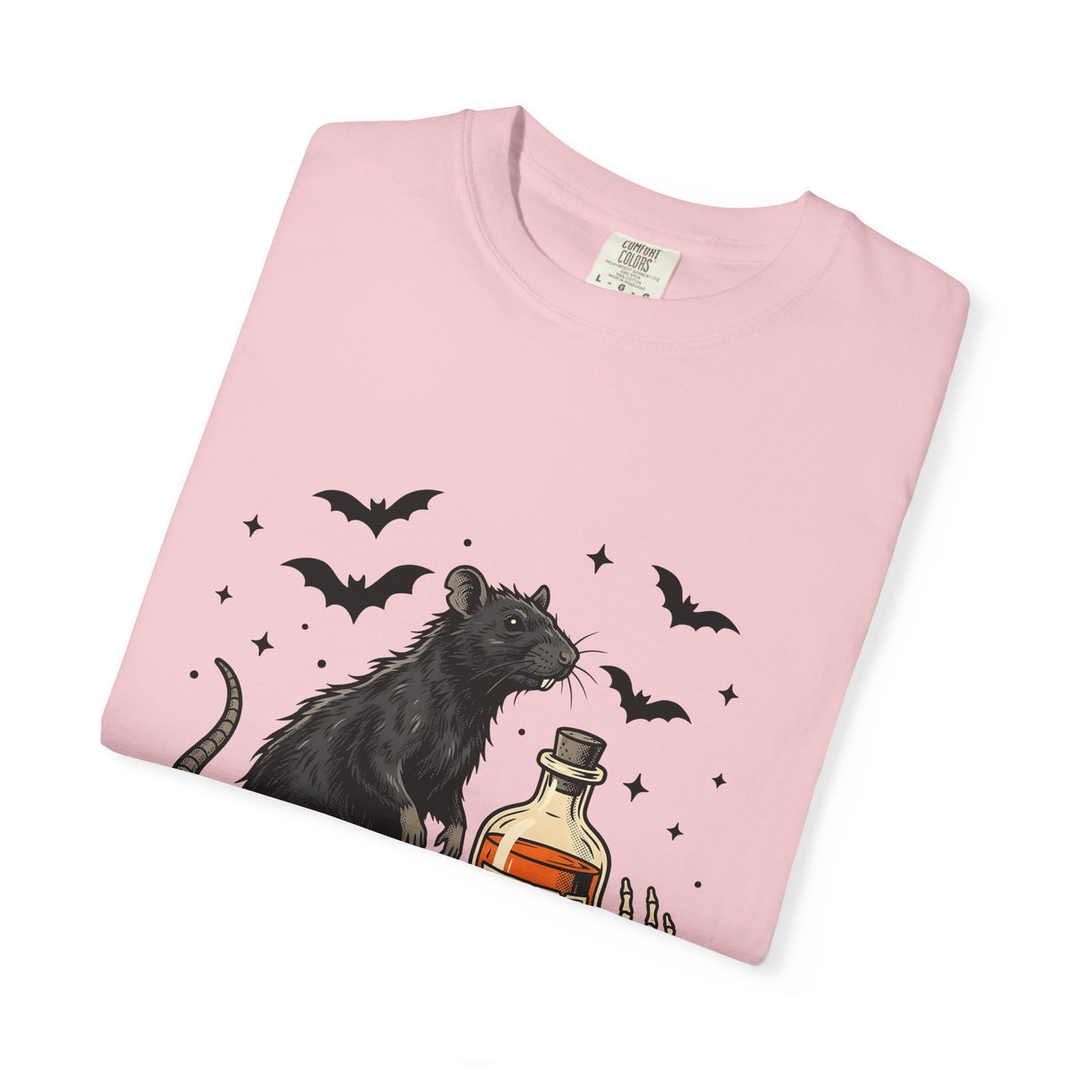 Rodent Brew T-Shirt Halloween Horror Gift Women Hand Drawn T-Shirt Mouse Brew T-Shirt Horror Fan Illustrated Graphic T-Shirt Macabre Skeletal Hand