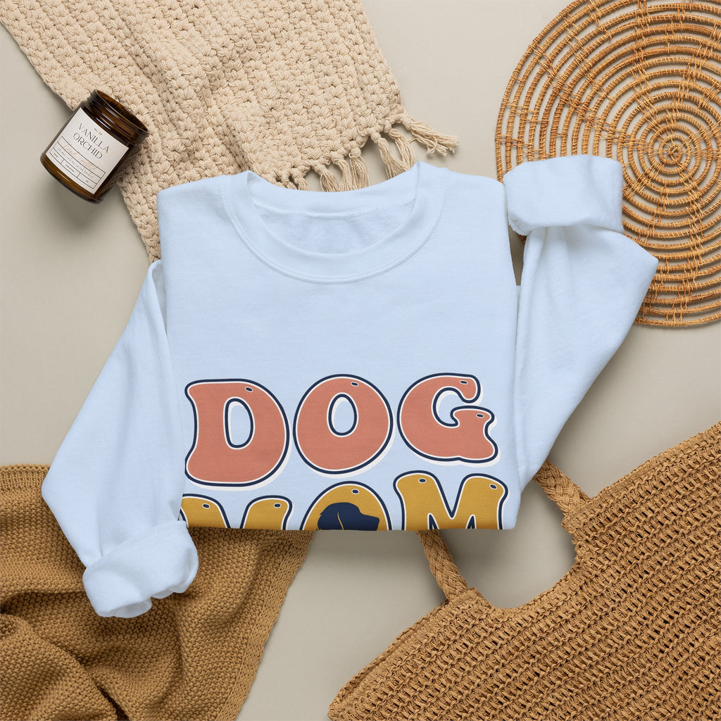 Dog Outline Sweatshirt Dog Mom Animal Gift Women Vintage Sweatshirt Puppy Sweatshirt Dog Mom Fan Retro Sweatshirt Creature Graphic Minimalist Large Text Sweatshirt