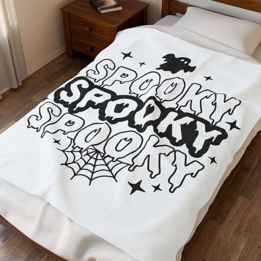 Spirit Design Blanket Halloween Thriller Gift Women Modern Blanket Spirituality Blanket Horror Fan Abstract Blanket Suspense Graphic Vintage Web