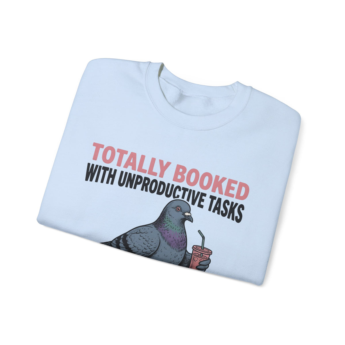 Pigeon Drawing Sweatshirt Funny Wildlife Gift Women Comic Sweatshirt Dove Sweatshirt Humor Fan Cartoon Sweatshirt Animal Graphic Classic Coffee Cup Sweatshirt