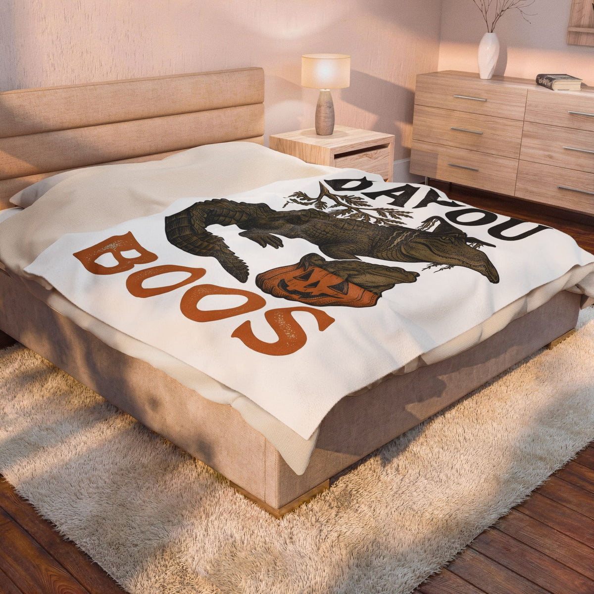 Alligator Frog Pumpkin Blanket Halloween Animal Gift Women Vintage Blanket Toad Blanket Horror Fan Retro Blanket Creature