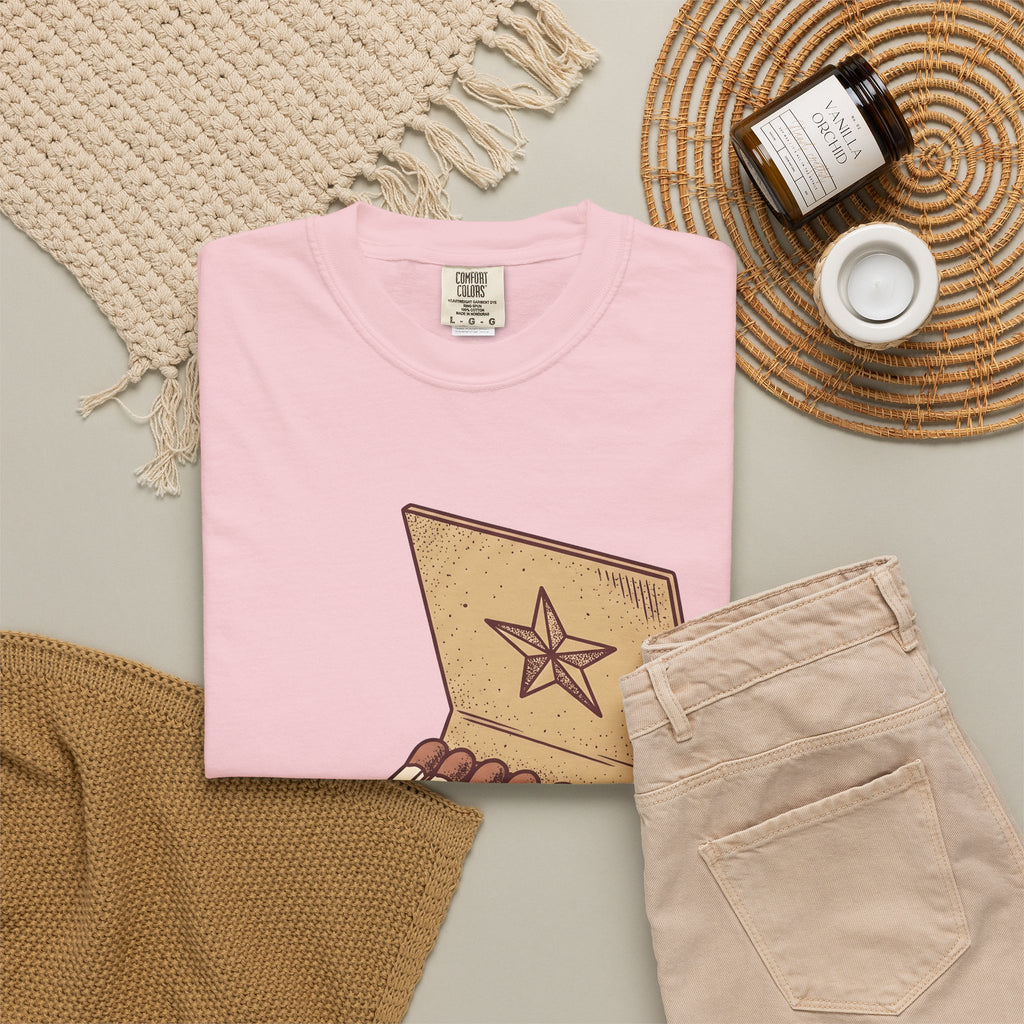 Matchbook Star T-Shirt Cowgirl Gypsy Gift Women Retro T-Shirt Matchcover T-Shirt Cowgirl Fan Vintage T-Shirt Bohemian Graphic Sketch Cowboy T-Shirt