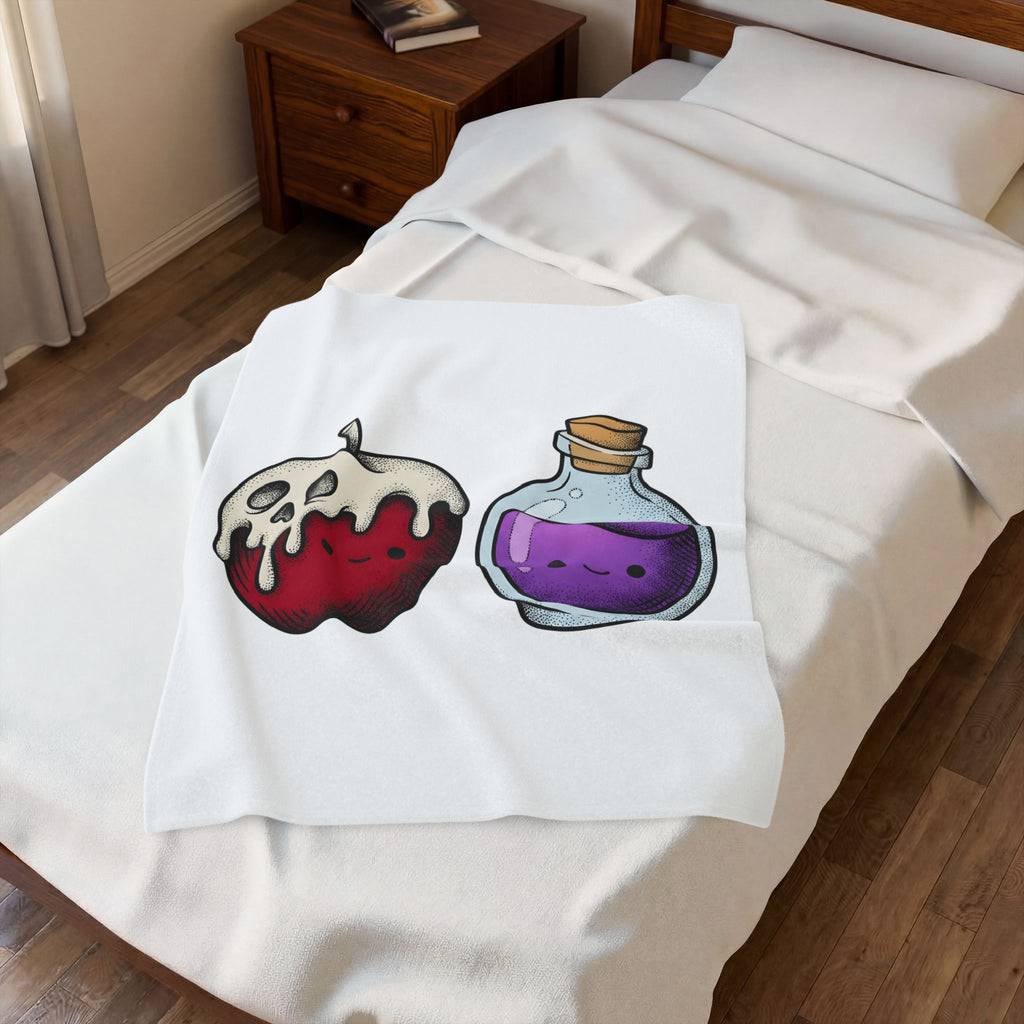 Deadly Fruit Elixir Blanket Halloween Halloween Gift Women Cartoon Blanket Poison Drink Blanket Halloween Fan Comic Blanket Spooky Graphic Hand