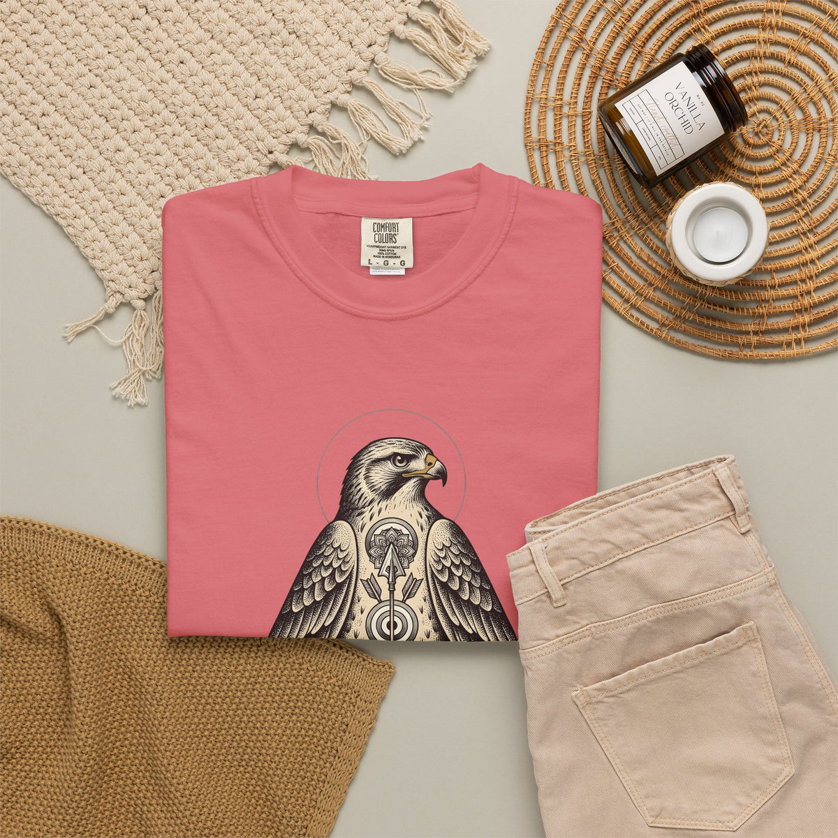 Eagle Design T-Shirt Sports Wildlife Gift Women Tribal T-Shirt Bald Eagle T-Shirt Athlete Fan Native T-Shirt Wildlife Graphic Classic Spear T-Shirt