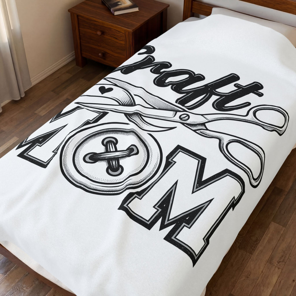 Tailor Scissors Blanket Moms Hobby Gift Women Pop Art Blanket Sewing Shears Blanket Mom Fan Sewing Graphic Blanket Rustic Knot Blanket