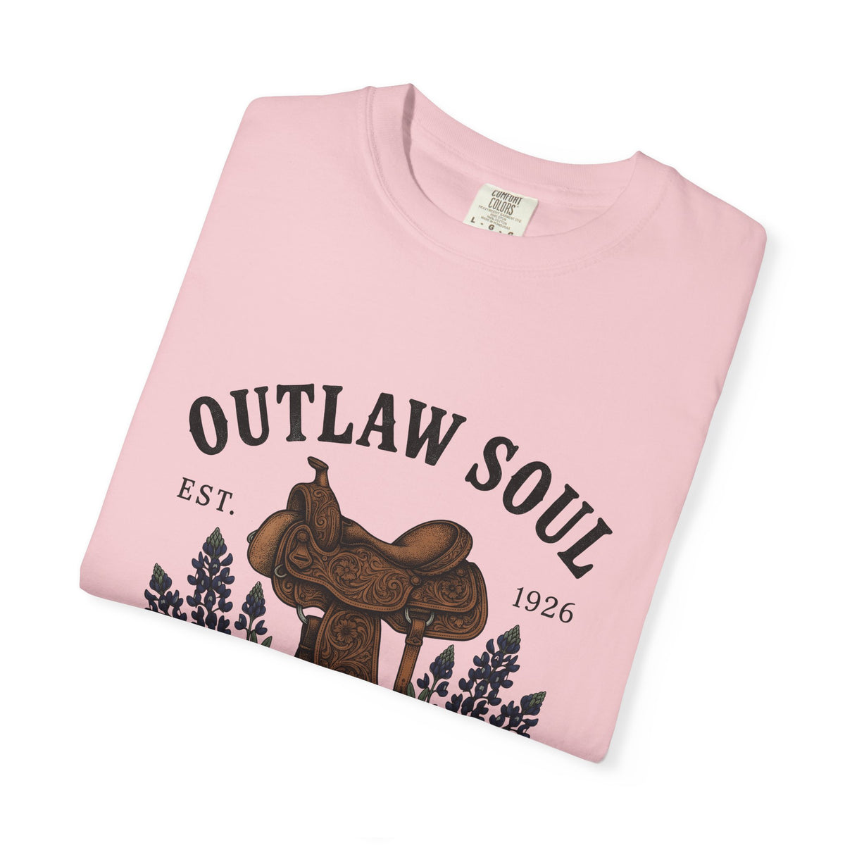 Riding Saddle T-Shirt Cowgirl Rodeo Gift Women Nostalgic T-Shirt Saddle T-Shirt Cowgirl Fan Western T-Shirt Rodeo Graphic Ink Drawing Marshal Star