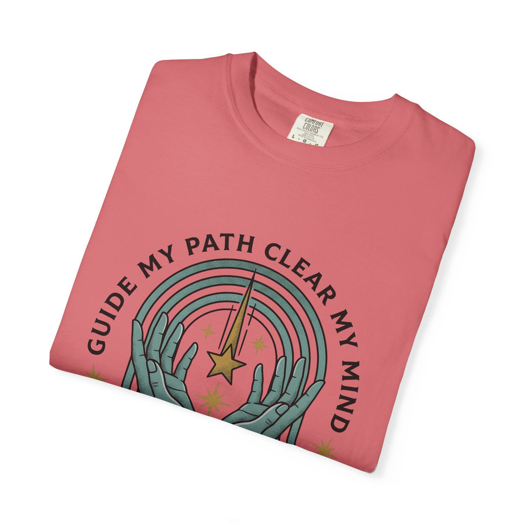 Hands Prism T-Shirt Boho Chic Meditation Gift Women Tribal T-Shirt Prismatic T-Shirt Bohemian Enthusiast Ethnic T-Shirt Mindfulness Graphic Rustic