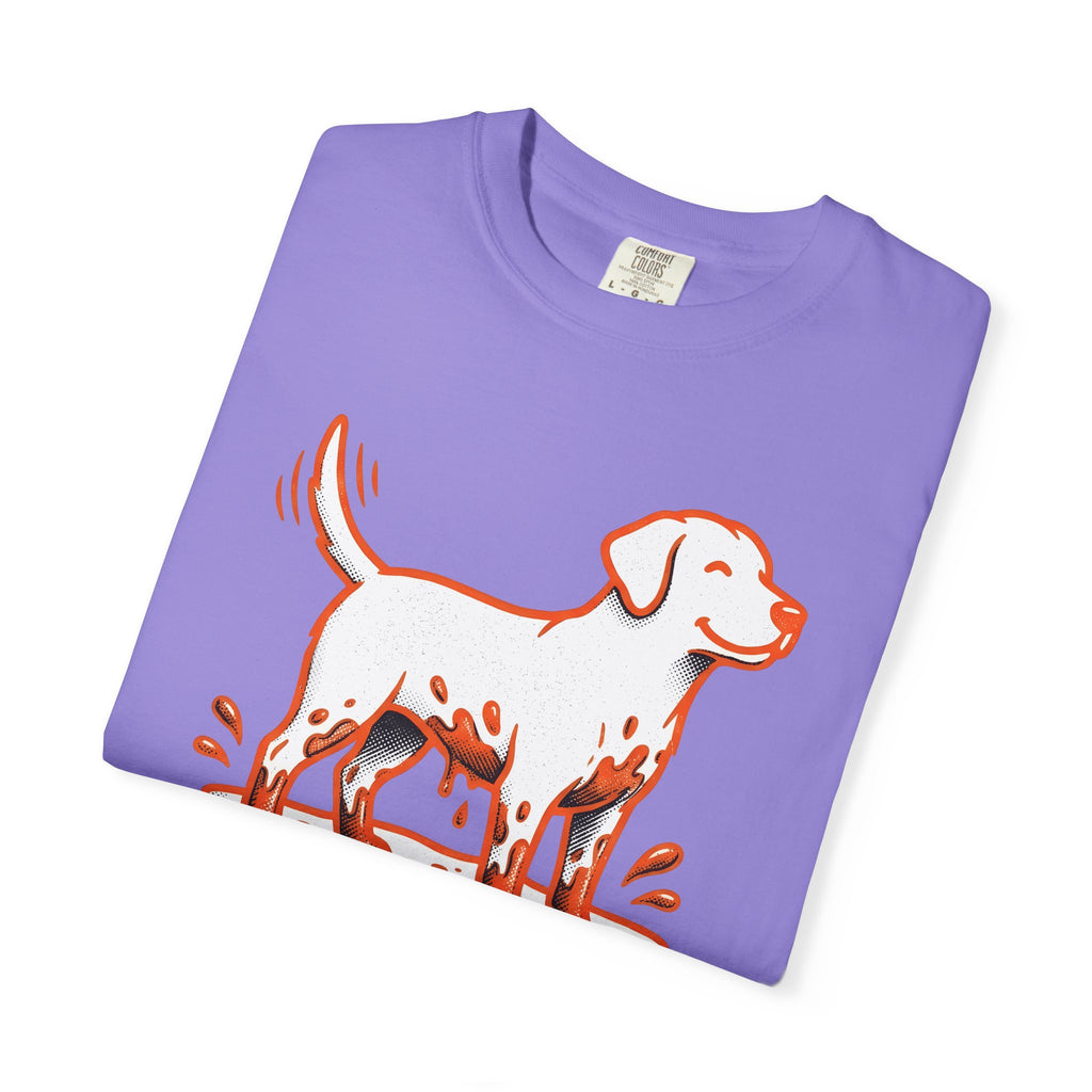 Cute Dog T-Shirt Dog Companion Gift Women Graphic T-Shirt Puppy T-Shirt Dog Owner Fan Canine Graphic Design Pet Sketch Earth T-Shirt