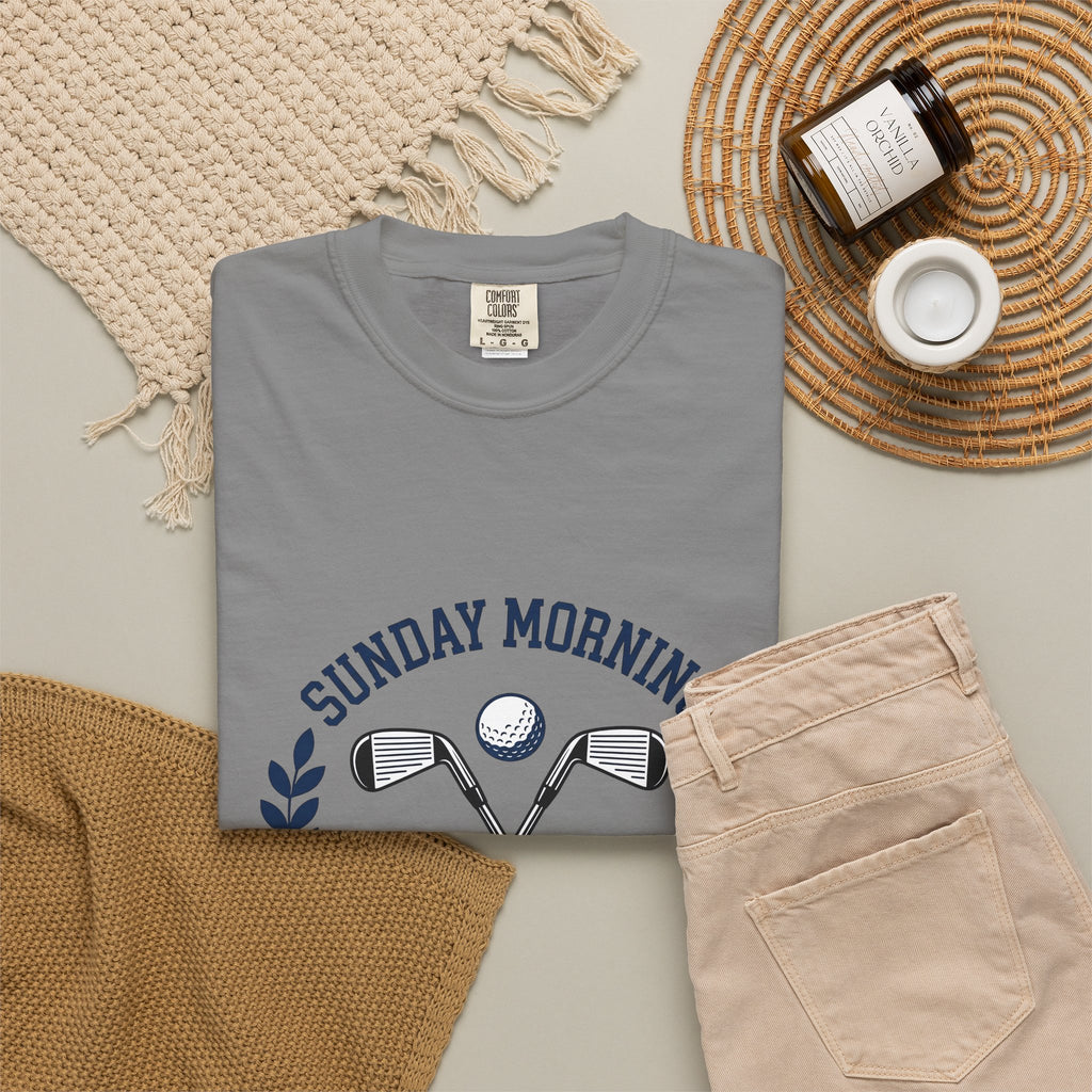 Golf Clubs T-Shirt Golf Adventure Gift Women Sketch T-Shirt Golf Irons T-Shirt Golfer Enthusiast Drawing Graphic Explorer Cartoon Golf Ball T-Shirt