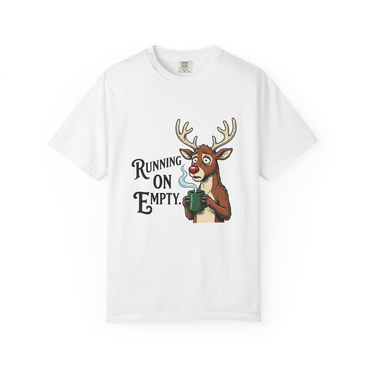 Reindeer Coffee Christmas Humor Gift Cartoon Coffee Xmas Fan Funny Vintage Mug T-Shirt