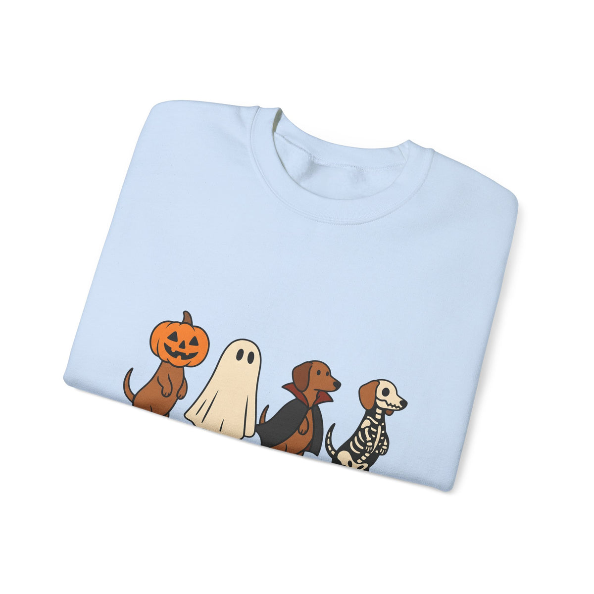 Sausage Dog Costumes Sweatshirt Halloween Animals Gift Women Animated Sweatshirt Dachshund Sweatshirt Halloween Fan Cartoon Sweatshirt Pet Graphic Doodle