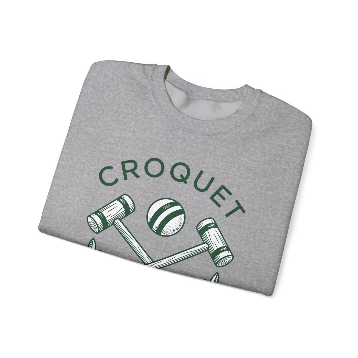 Croquet Mallets Sweatshirt Croquet Lawn Gift Women Vintage Sweatshirt Mallets Sweatshirt Croquet Fan Croquetage Sweatshirt Yard Graphic Hand Drawn Laurel