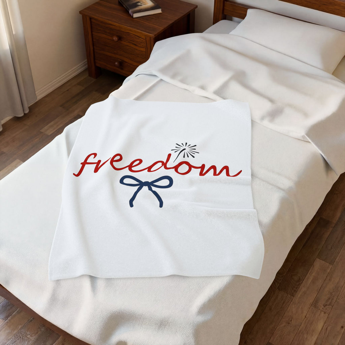 Firework Bow America 4Th Of July Festival Gift Retro Fireworks Patriot Fan Vintage Carnival Blanket