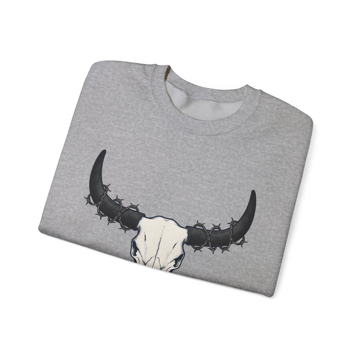 Bull Skull Sweatshirt Cowgirl Ranch Gift Women Western Sweatshirt Cow Skull Sweatshirt