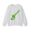 Inflatable Sword Sweatshirt Cute Gag Gift Women Hand Drawn Sweatshirt Balloon Sword Sweatshirt Adorable Fan Cartoon Sweatshirt Prank Graphic Pop Art Event