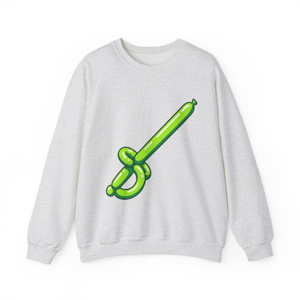 Inflatable Sword Sweatshirt Cute Gag Gift Women Hand Drawn Sweatshirt Balloon Sword Sweatshirt Adorable Fan Cartoon Sweatshirt Prank Graphic Pop Art Event
