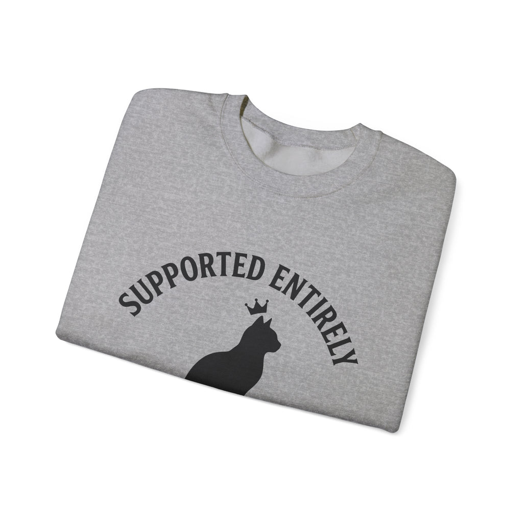 Cat Outline Sweatshirt Cat Animal Gift Women Simple Sweatshirt Kitten Sweatshirt Cat Fan Feline Sweatshirt Creature Graphic Retro Tiara Sweatshirt